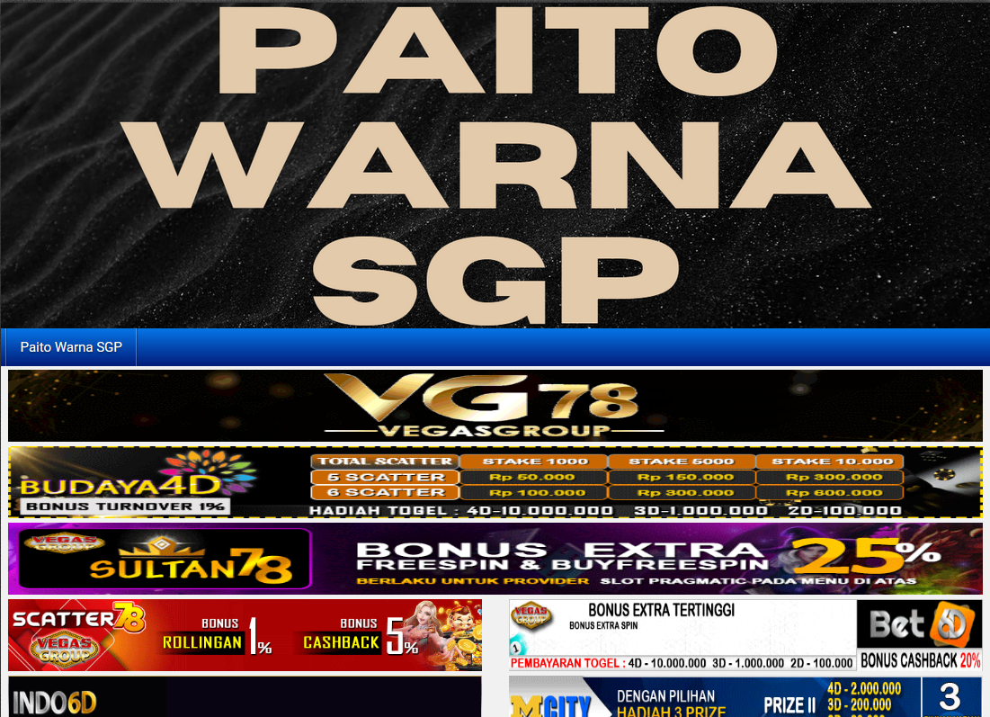 Paito Warna SGP