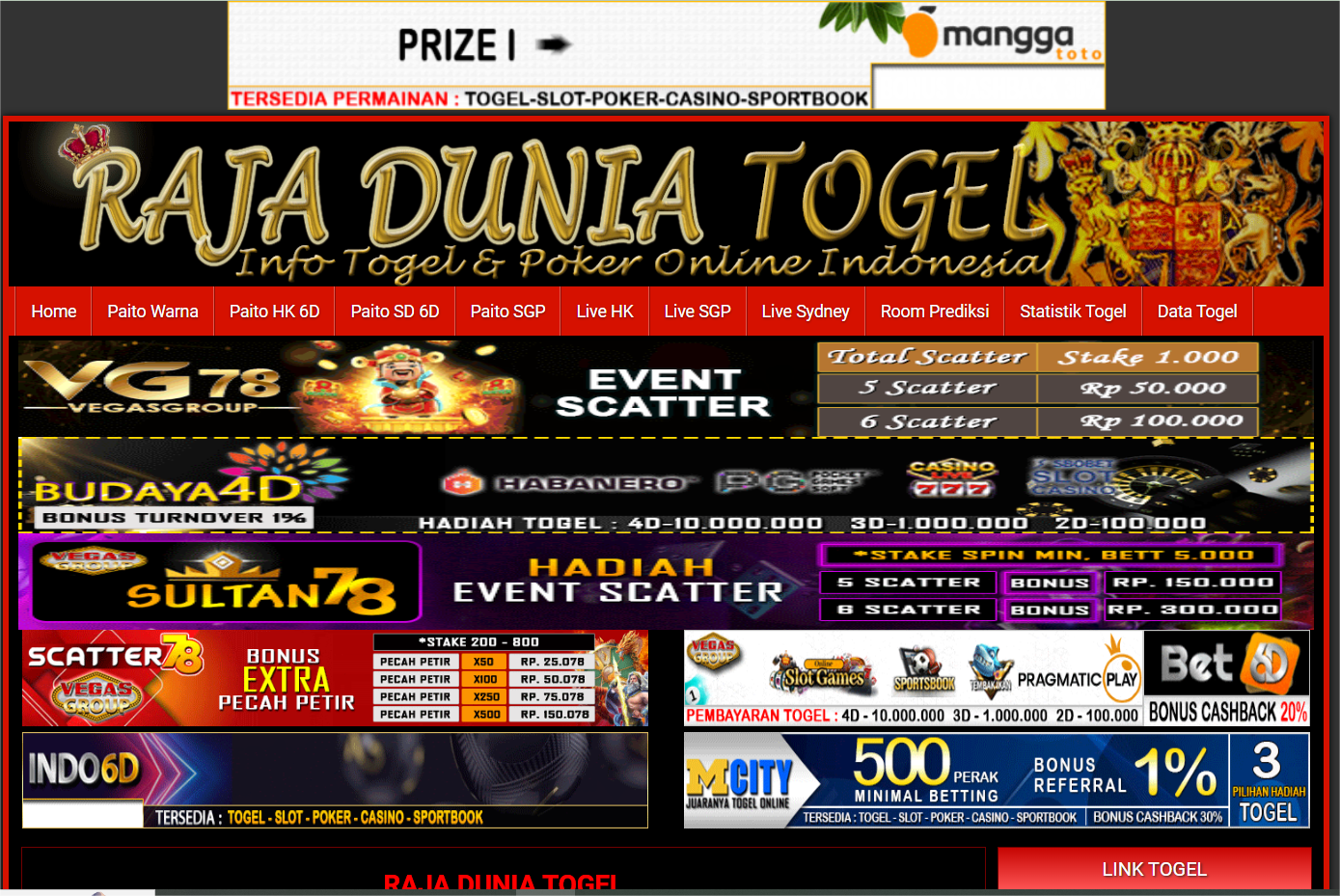 Raja dunia Togel