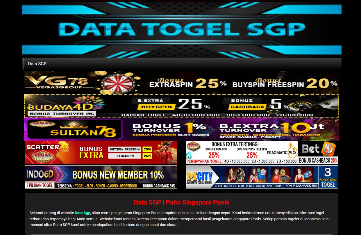 Data Togel SGP