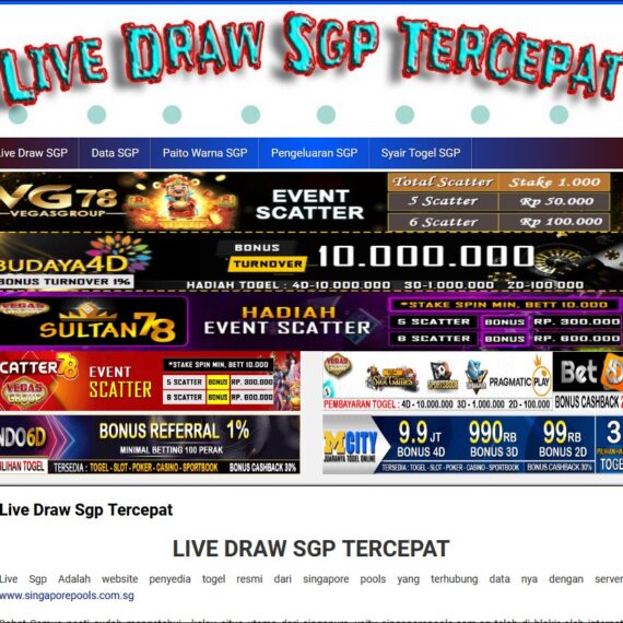 Live Draw SGP Tercepat