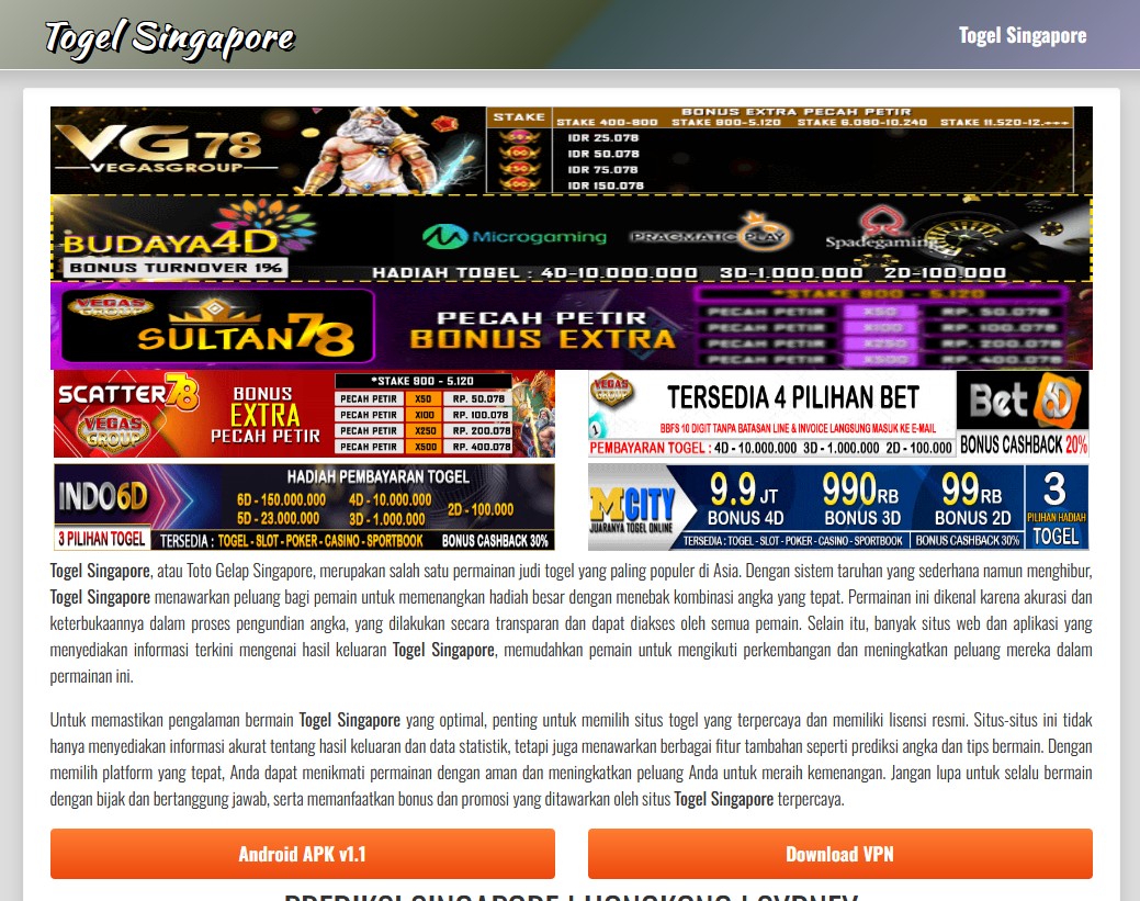 Togel Singapore