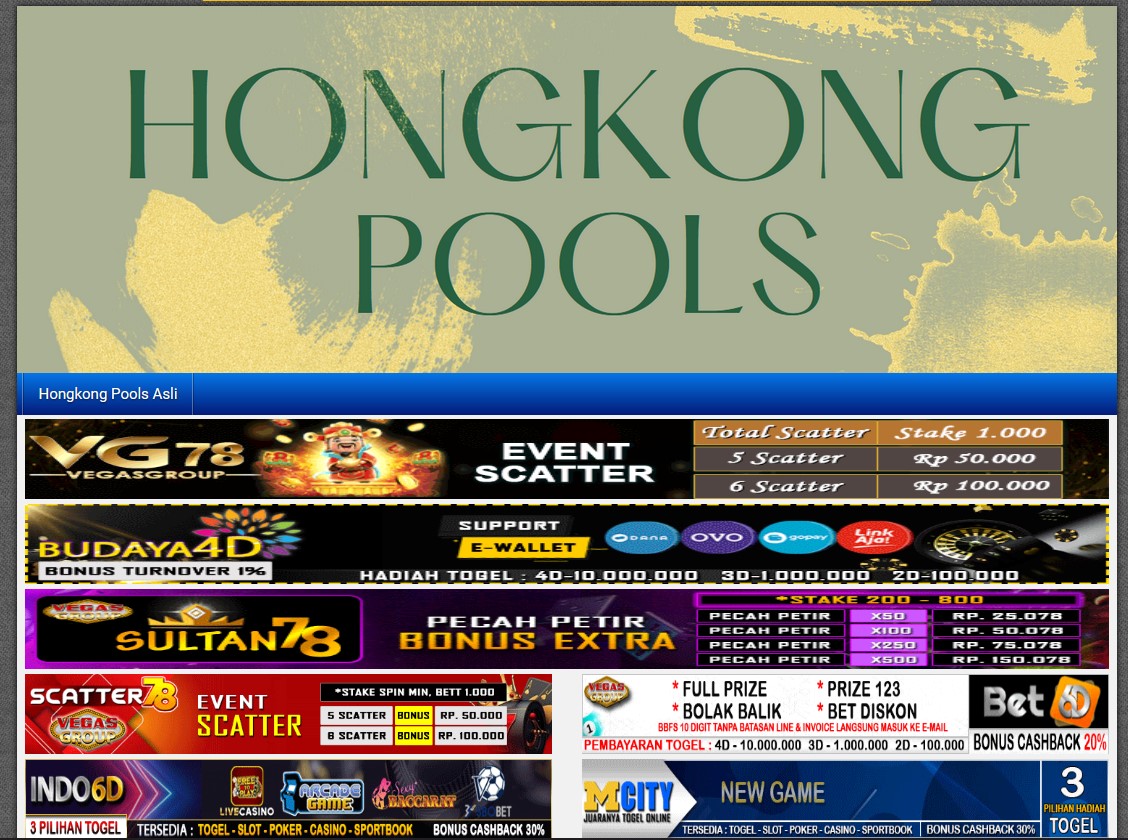 Hongkongpools Asli