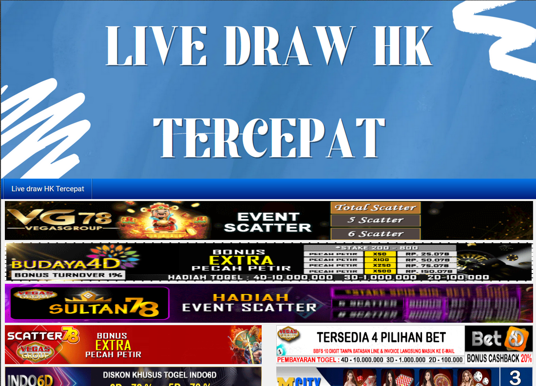 Live Draw HK Tercepat