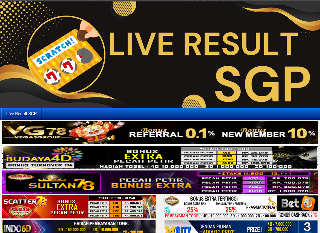 Live Result SGP