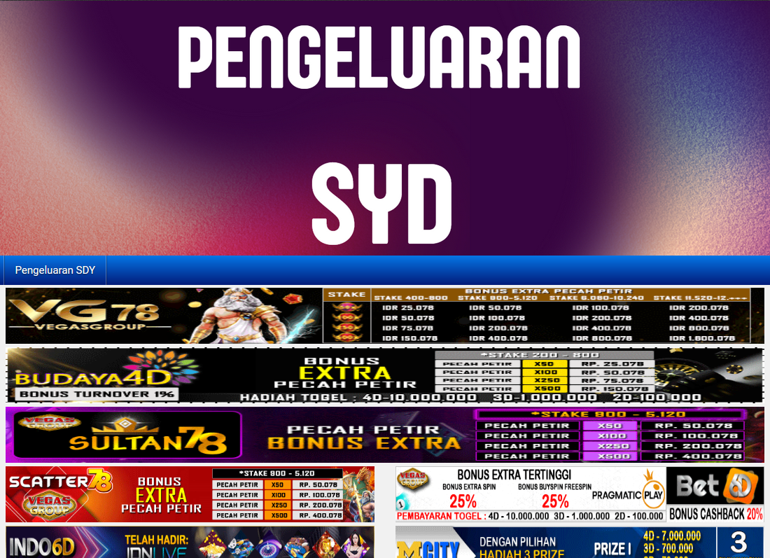 Pengeluaran SDY