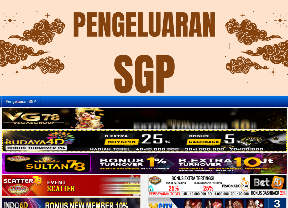 Pengeluaran SGP